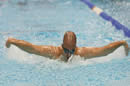swimmer doing butterfly stroke, courtesy of Disability Sport England